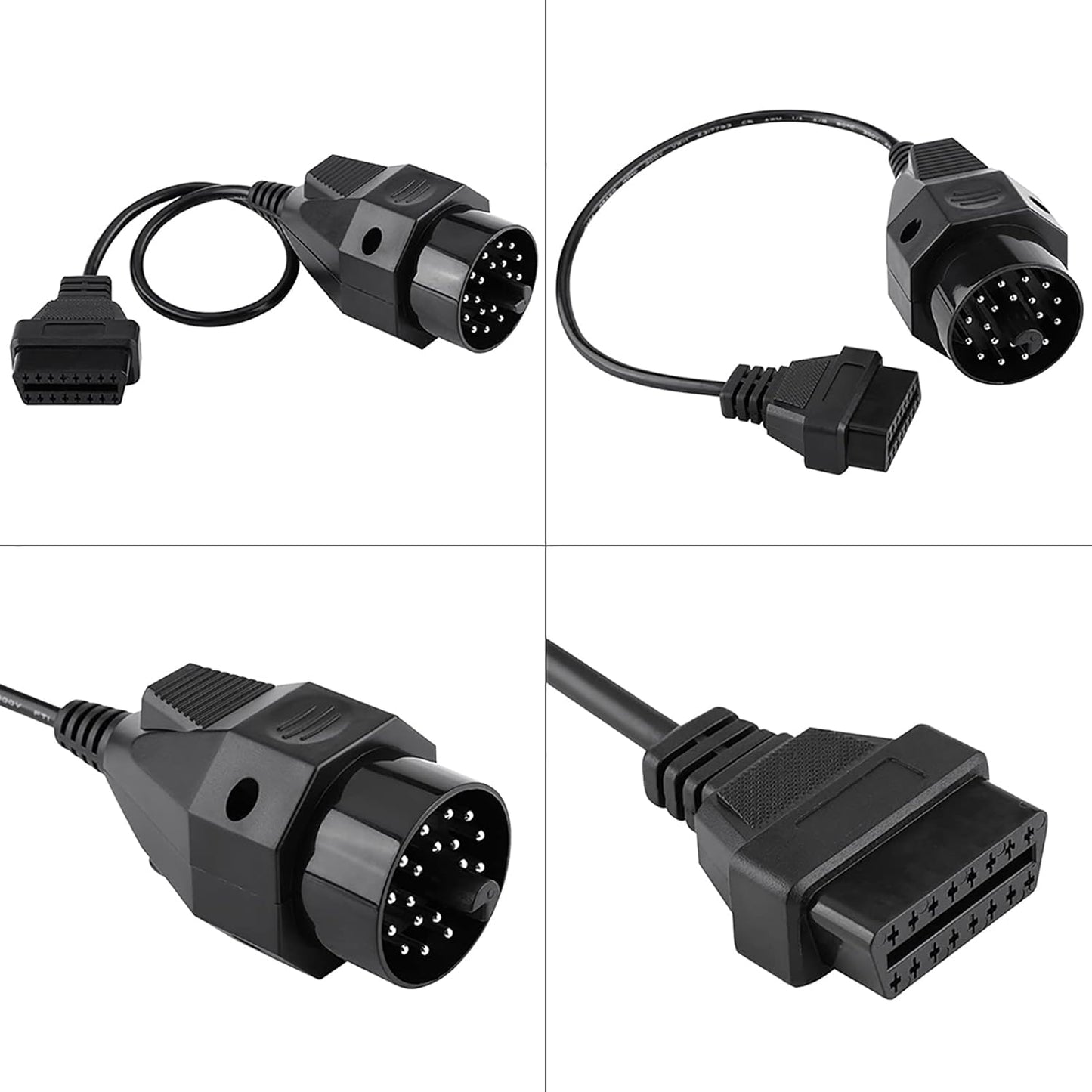Round Diagnosis OBD2 Adapter Cable Connector OBD II Adapter - 20 Pin to 16 Pin