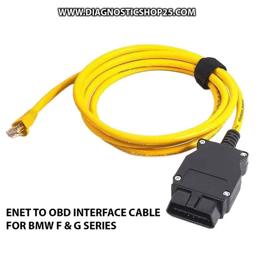 ENET (Ethernet to OBD2) Interface Cable, RJ45 ENET Cable for BMW E-SYS, ISTA WORKS WITH F & G SERIES