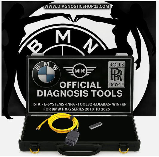 ENET CABLE & BMW DIAGNOSTIC, PROGRAMMING AND CODING SOFTWARE PACK FOR F & G SERIES 2010 TO 2025